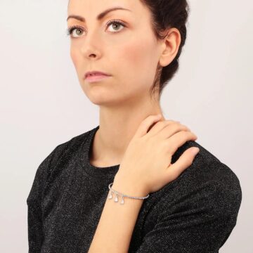 bracciale ottone ciondoli cuore