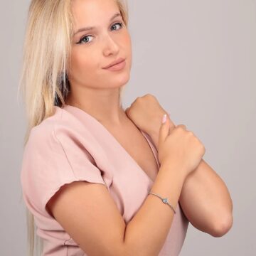 bracciale ottone e cristalli