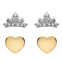 Orecchini bambina Princess in argento 925 - Disney