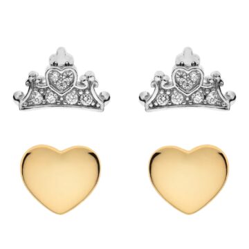 Orecchini bambina Princess in argento 925 - Disney