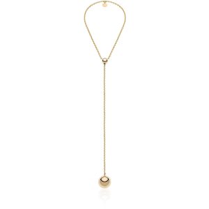 Collana Unoaerre dorata con sfera