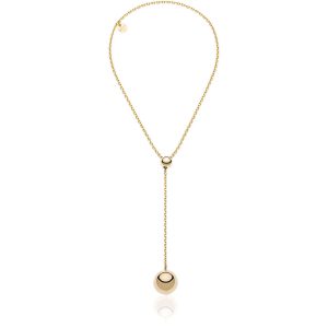 Collana Unoaerre dorata con sfera