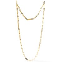 collana a maglie rettangolari dorata